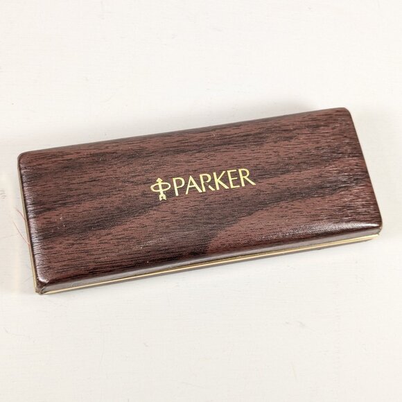 Vintage Faux Wood Parker Pen box - Picture 1 of 11